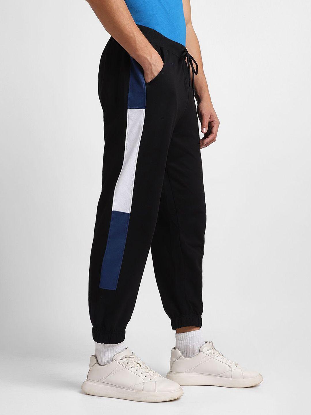 nobero men mid-rise relaxed oversized fit joggers