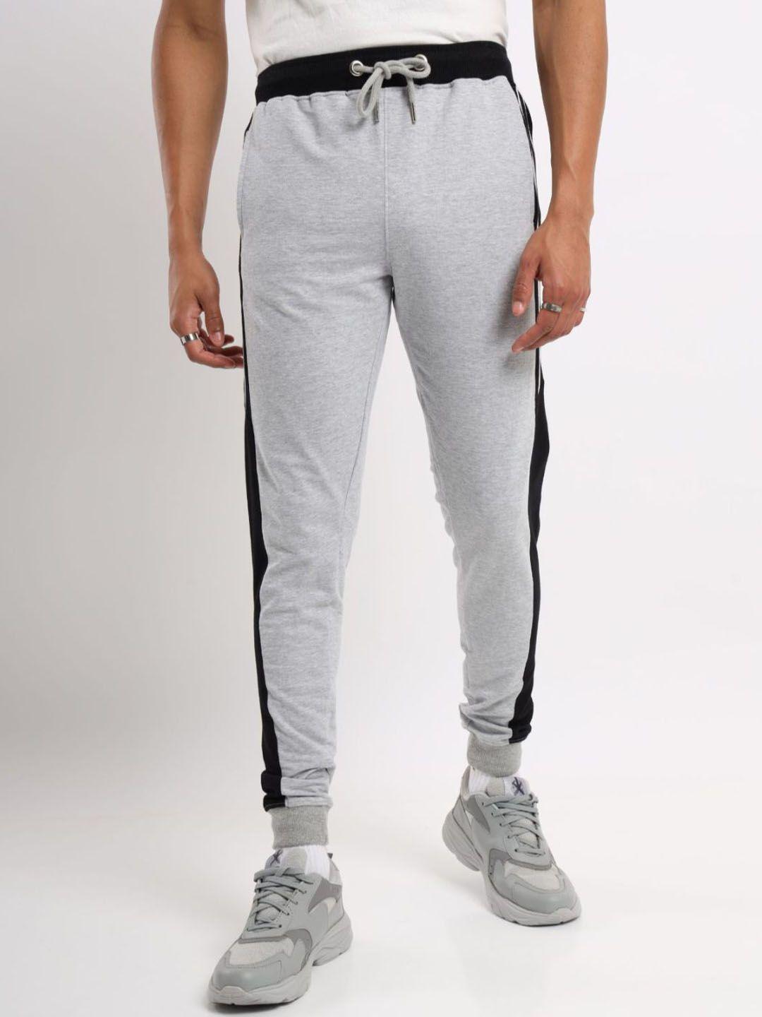 nobero men pure cotton mid rise joggers