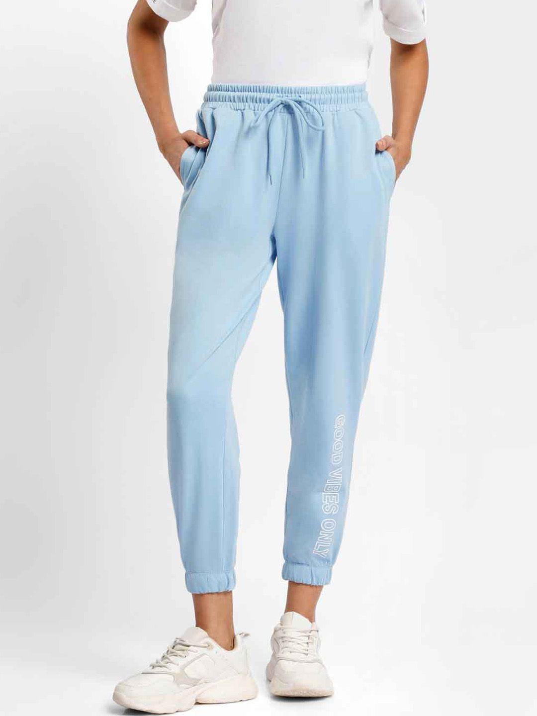 nobero women blue joggers trousers