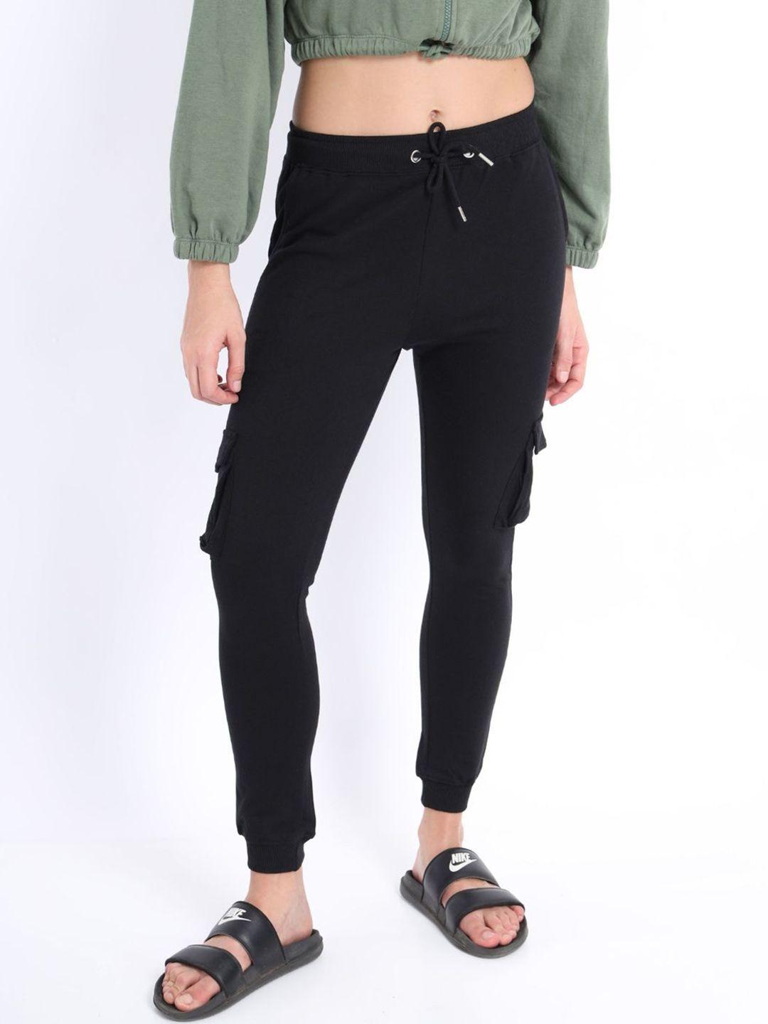 nobero women mid-rise jogger fit trousers