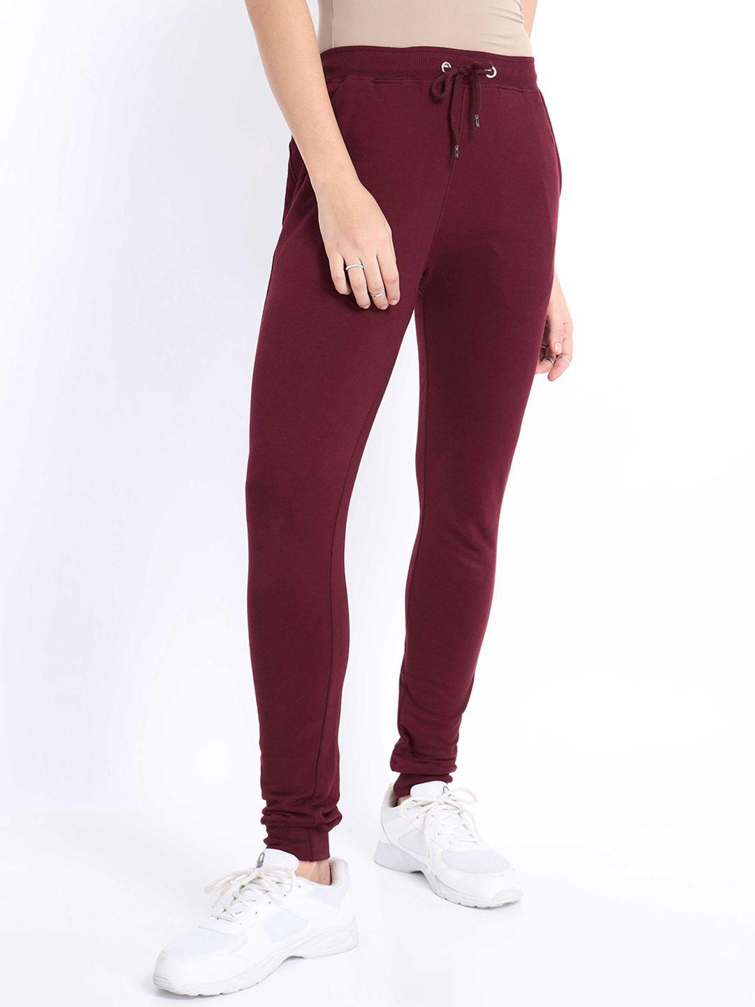 nobero women regular fit cotton joggers