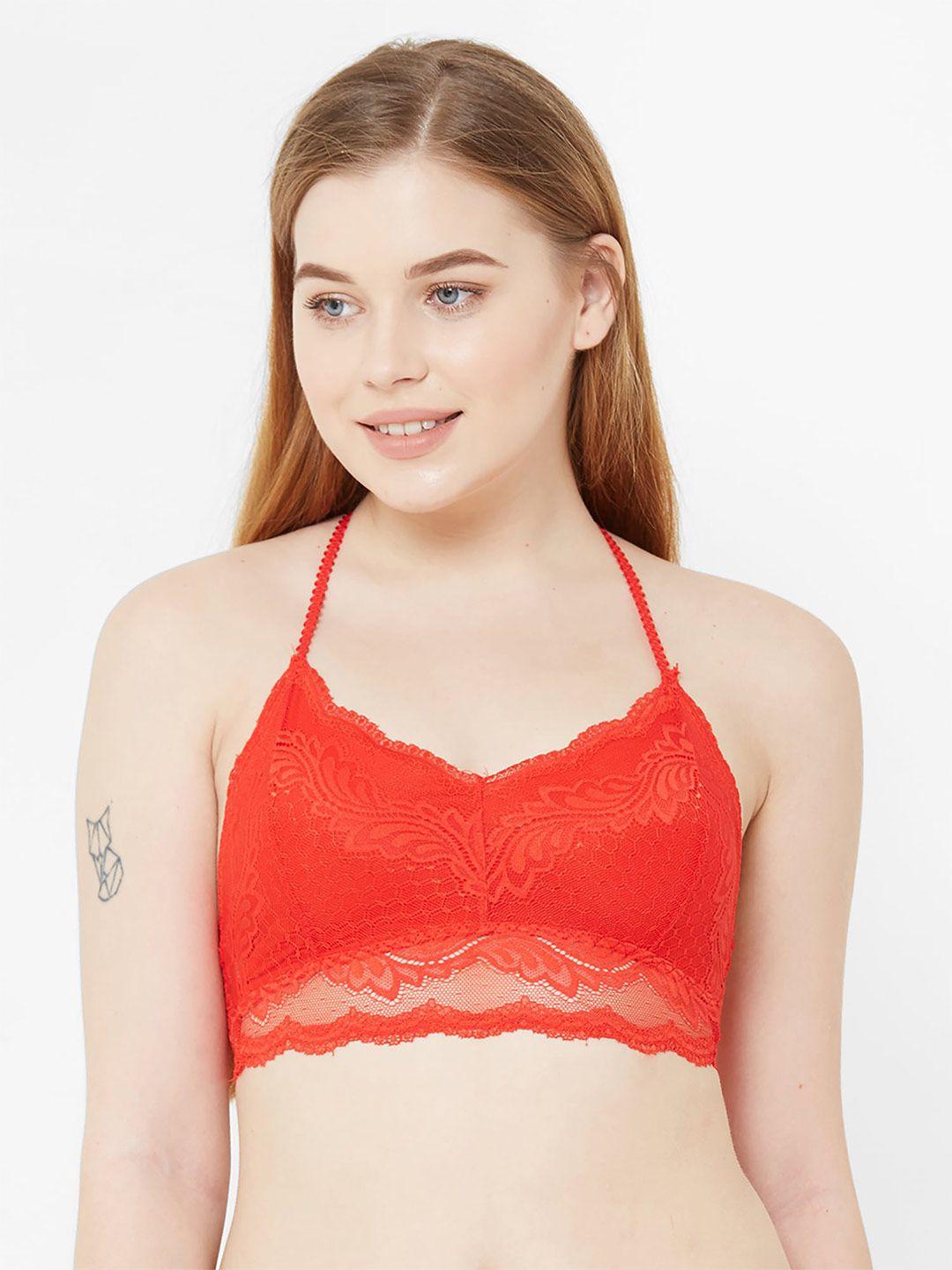 noira floral laced full coverage removable padding bralette bra with all day comfort