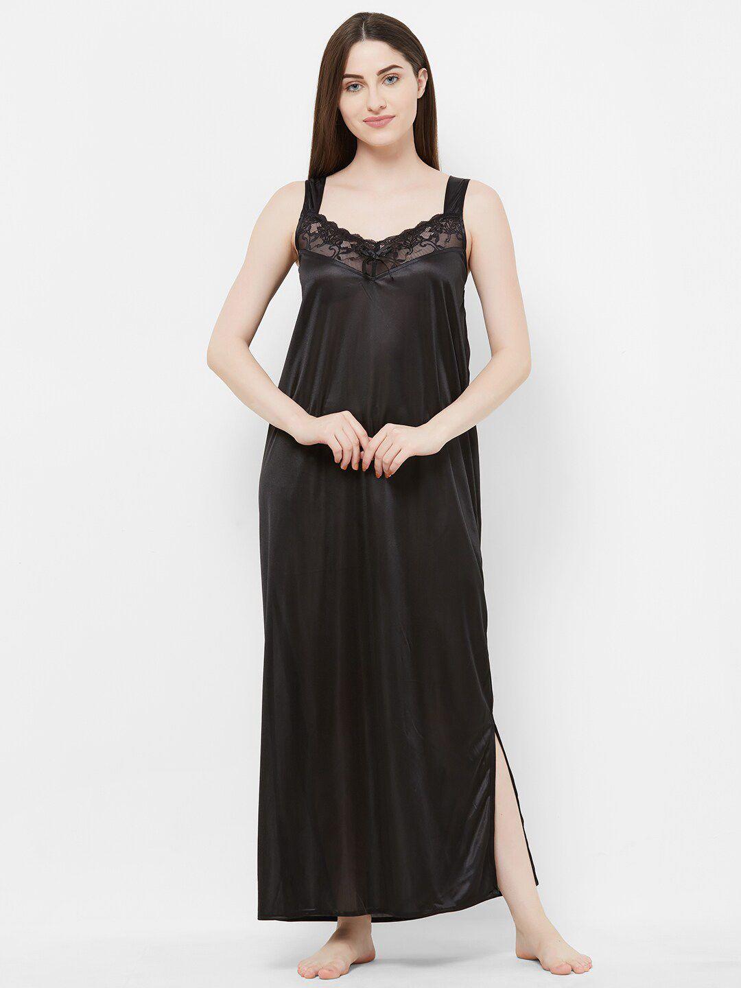 noira sleeveless maxi nightdress with robe