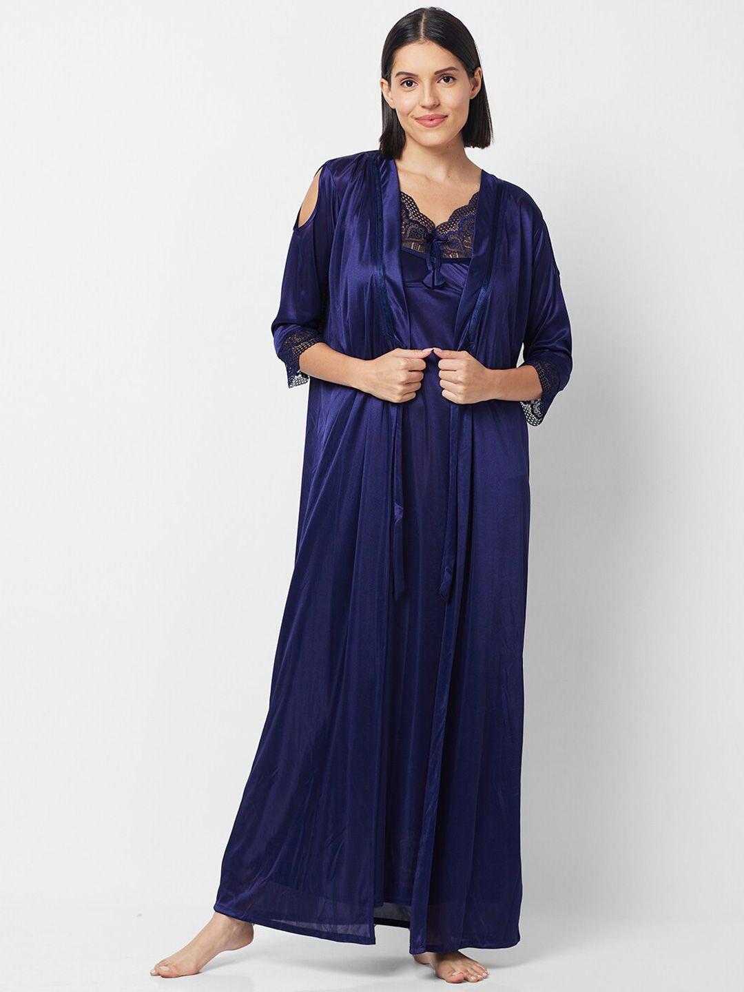noira sleeveless nightdress & robe