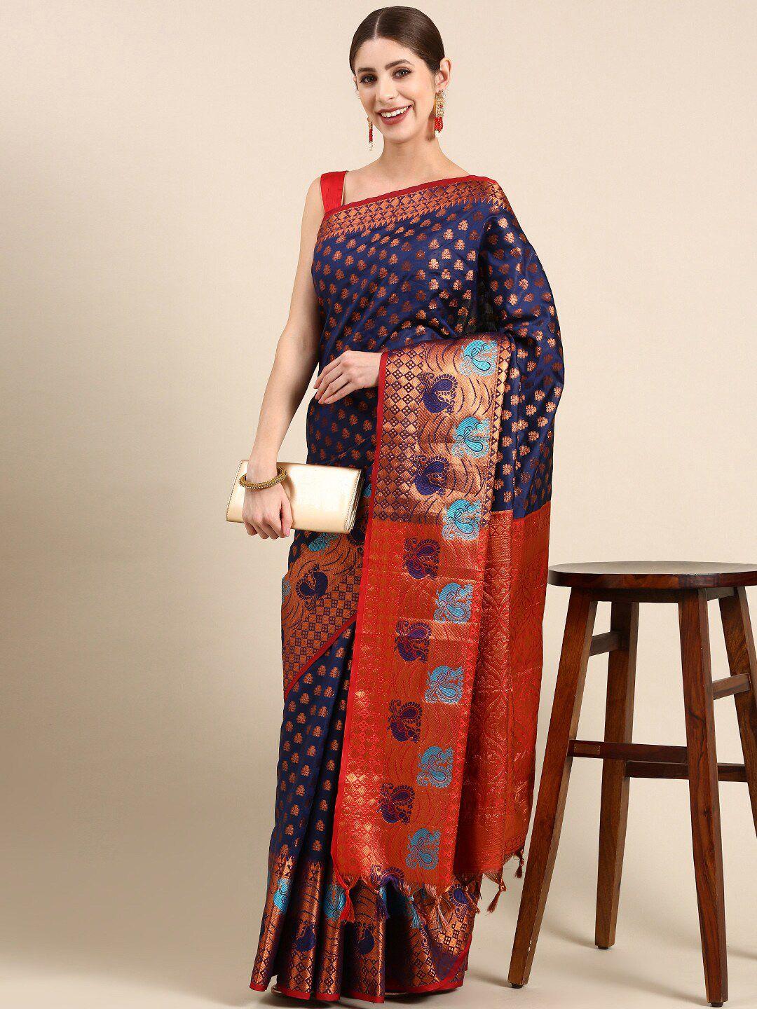noise ethnic motifs woven design zari banarasi saree