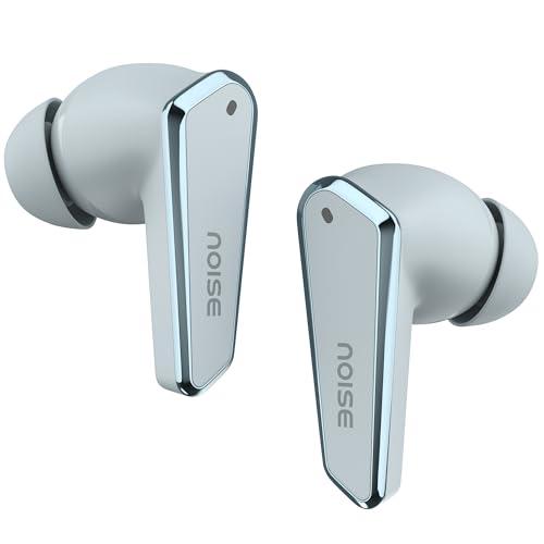 noise newly launched buds n1 in-ear truly wireless earbuds with chrome finish, 40h of playtime, quad mic with enc, ultra low latency(up to 40 ms), instacharge(10 min=120 min), bt v5.3(ice blue)