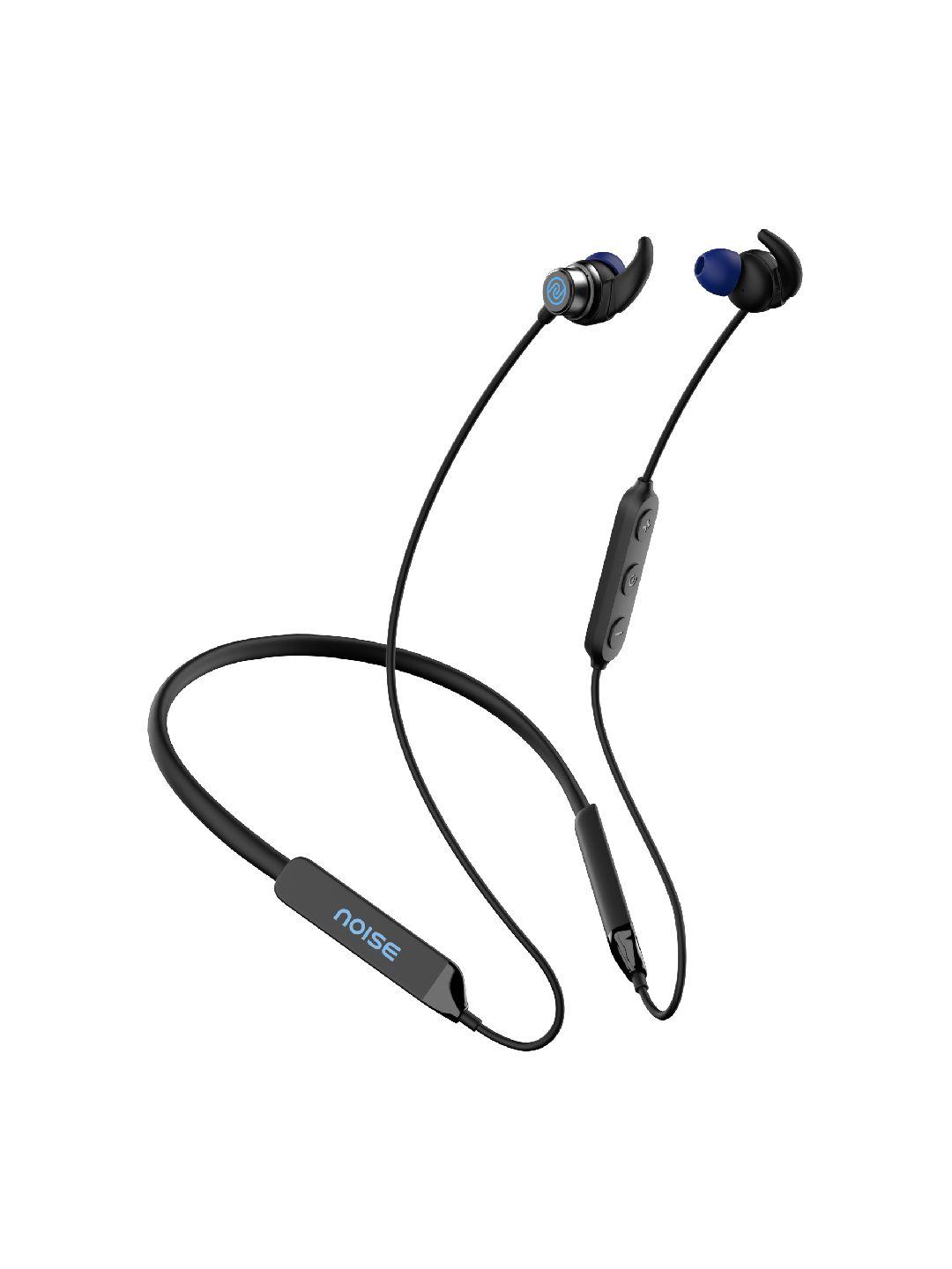 noise tune active pro wireless neckband with upto 60hrs playtime and esr - midnight black