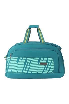 nomad zipper closure polyester womens duffle trolley - blue