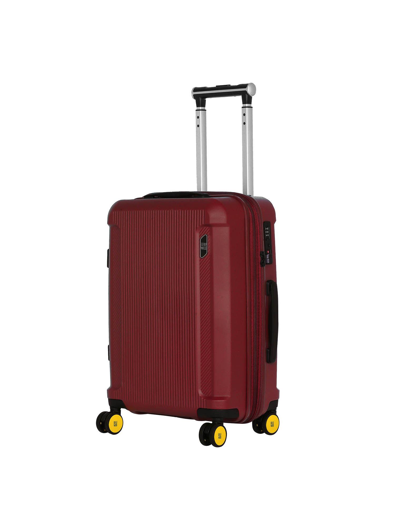 nomad cabin luggage trolley bags for travel carmine red