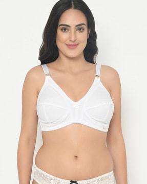 non-padded bra with adjustable straps