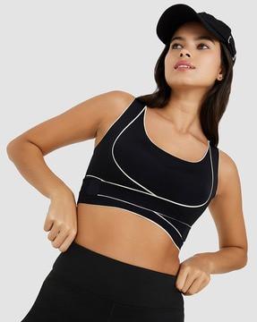 non-padded back cut-out sports bra