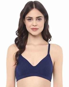 non-padded bra with adjustable strap