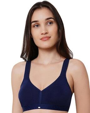 non-padded bra with adjustable strap