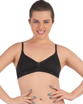 non-padded bra with adjustable strap