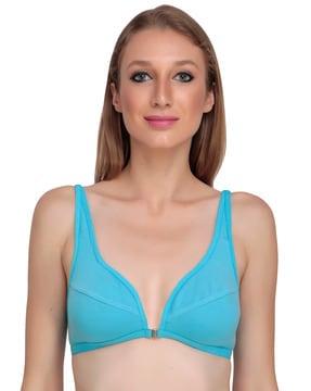 non-padded bra with adjustable straps