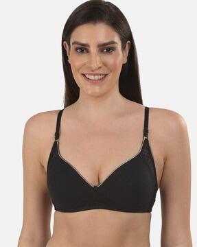 non-padded bra with adjustable straps