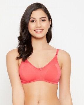 non-padded bra with adjustable straps