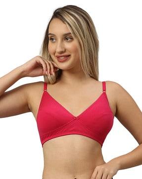 non-padded bra with back closure