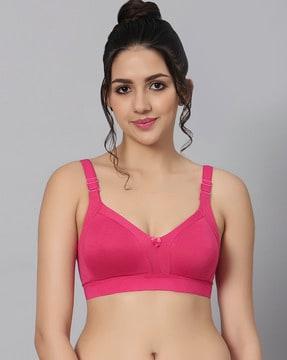 non-padded bra with back closure