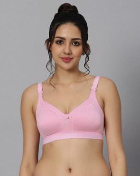 non-padded bra with back closure