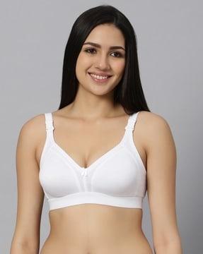 non-padded bra with back closure