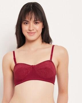 non-padded full-coverage non-wired balconette bra