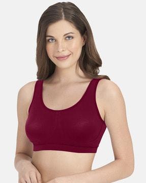 non-padded non-wired full coverage at home sleep bra  - bra78901