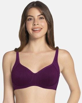 non-padded non-wired full coverage cool contour super support bra  - bra10421