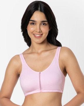 non-padded non-wired full coverage cotton daily support bra  - bra93201