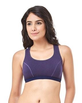 non-padded non-wired full coverage lounge bra - eb008