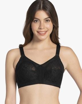 non-padded non-wired full coverage magic support lace bra  - bra81901