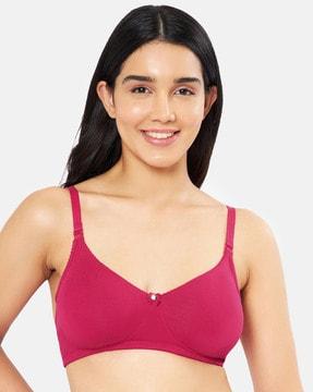 non-padded non-wired full coverage seamless all day comfort super support bra - bra78101