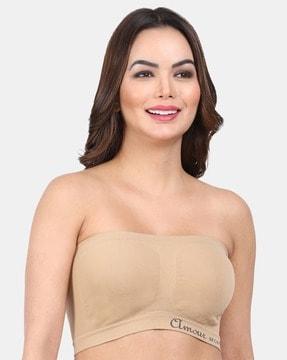 non-padded non-wired tube bra