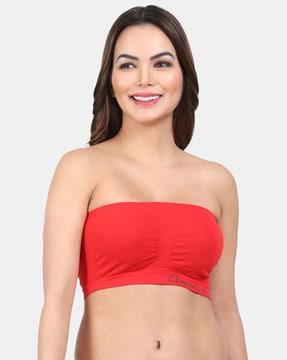 non-padded non-wired tube bra