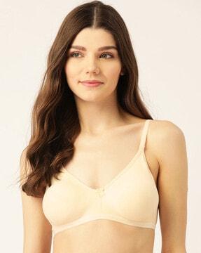 non-padded t-shirt bra with bow accent