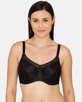 non-padded underwired bra with adjustable straps