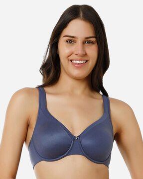 non-padded wired full coverage contour support super support bra  - bra77701