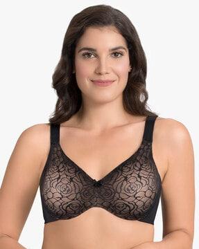 non-padded wired full coverage seamless profile perfect minimiser bra - e0007