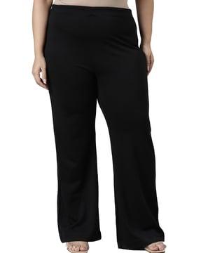 non-stretchable flared pants