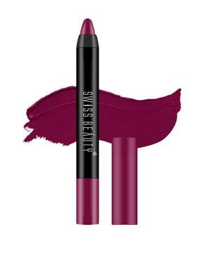 non-transfer matte crayon lipstick - burgundy