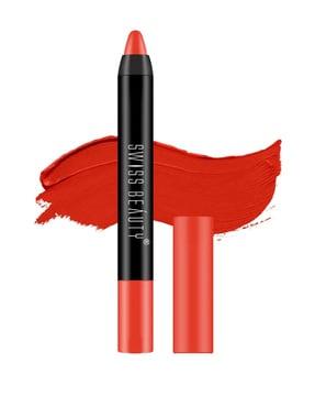 non-transfer matte lip crayon - orange red