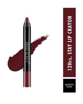 non-transfer matte crayon lipstick - murphy wine