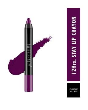 non-transfer matte lip crayon - purple villain