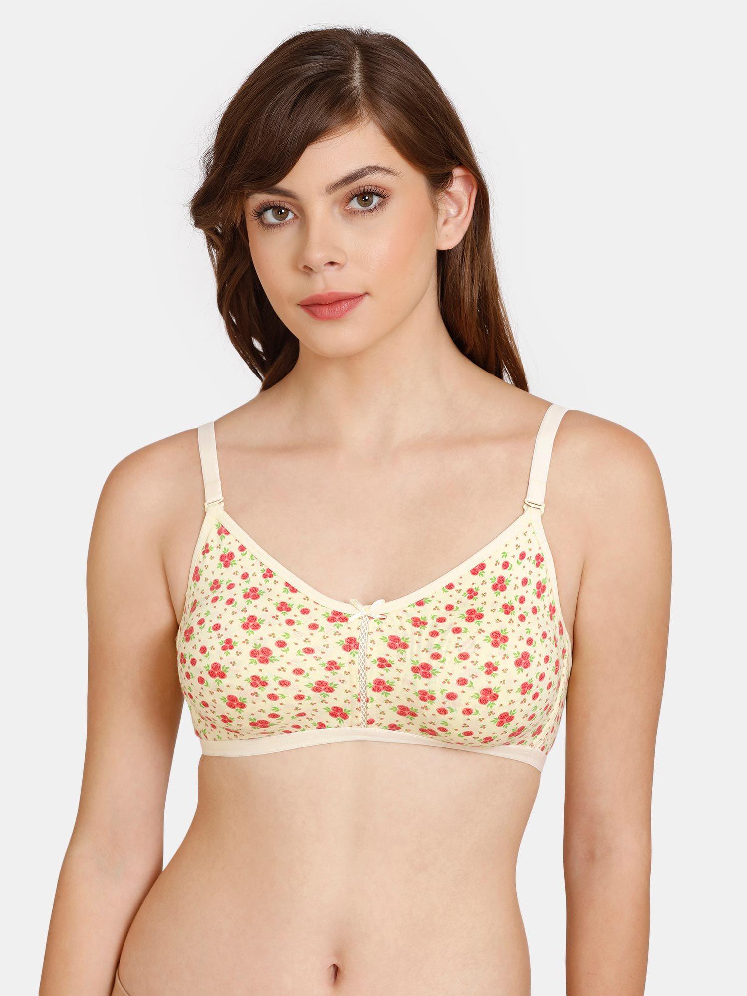 non-wired 3-4th coverage t-shirt bra - yellow rose pt