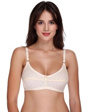 non-wired bra with adjustable strap