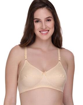 non-wired bra with adjustable strap