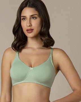 non-wired bra with adjustable strap