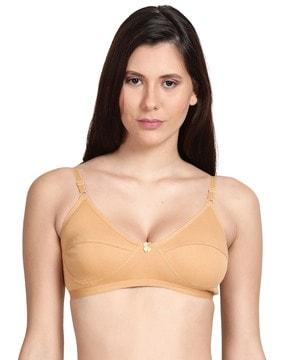 non-wired bra with adjustable straps