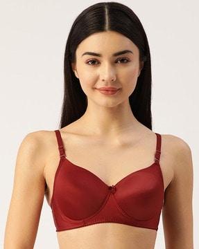 non wired lightly-padded bra