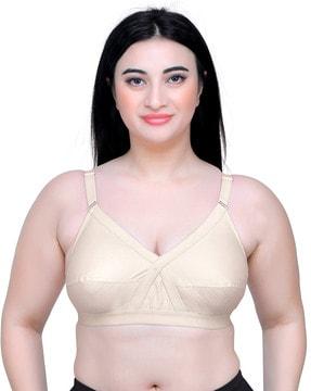 non-wired minimiser bra with adjustable strap